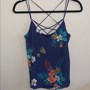 Floral express tank top